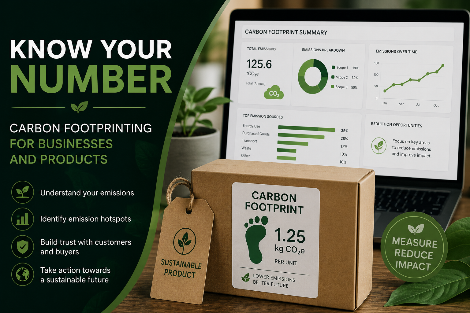 Carbon footprint calculation for small businesses and products by SustainZone